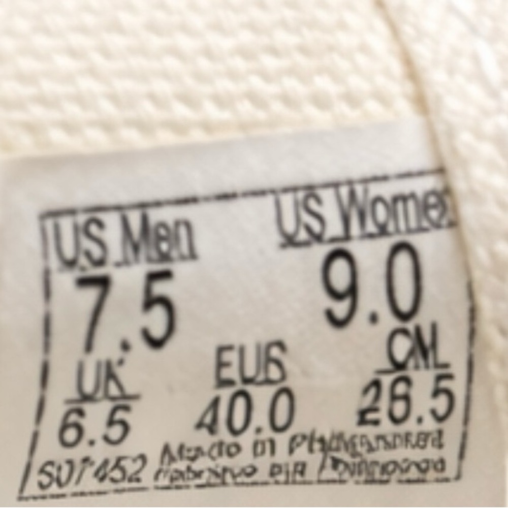 Vans Mary Jane Buckle Strap Canvas Platform Sneakers Cream Off White Women’s 9 - Picture 5 of 7